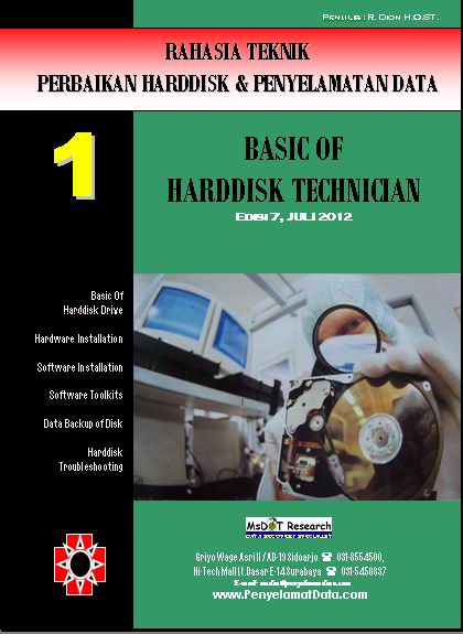 01 Basic Of Harddisk Technician Training - Book